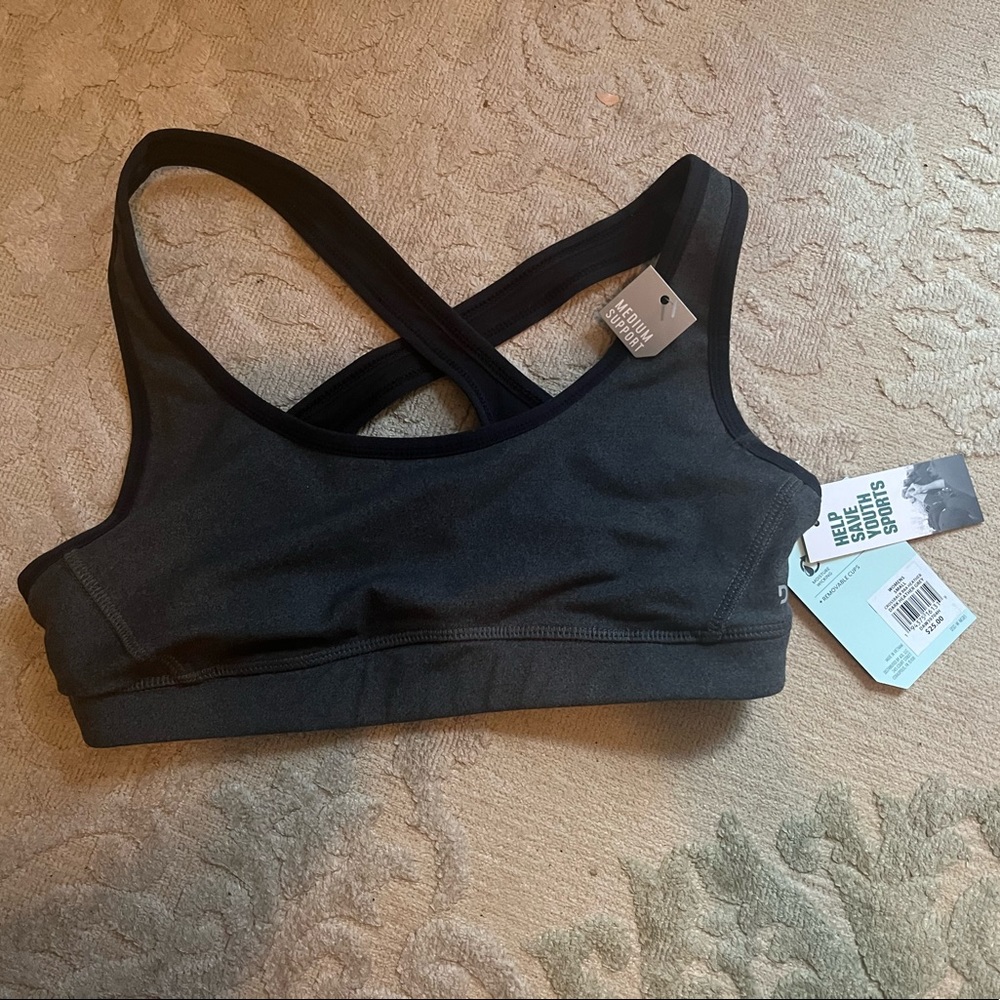NWT DSG Heather Grey Sports Bra Size Small